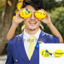 Photo studio photo props wedding photography props shooting props creative English couple ornaments simulation Fruit Lemon