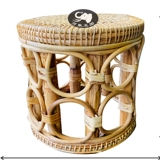 Спочечный цилиндрический и высокий табурет ручной работы ручной работы в ручной работы, табуретки, табуретки, тканые круглые табуретки табурета ротанного табурета и кофейный столик