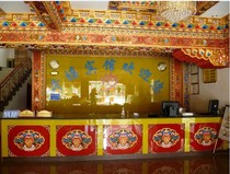 High-end new Tibetan style decoration home decoration materials hanging painted anti-real wood matching lines