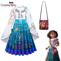 Magic full of cos Encanto long skirts cosplay cosplay cosplay girl Halloween two sets