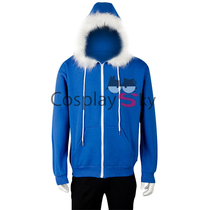 Undertale legend under the skeleton brothers sans blue hooded zipper sweater game same coat