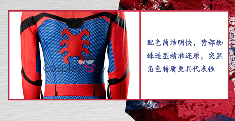 Người hùng Người Nhện trở lại với bộ đồ cosplay người nhện Siamy phù hợp với trang phục cosplay toàn bộ phim quần áo cosplay
