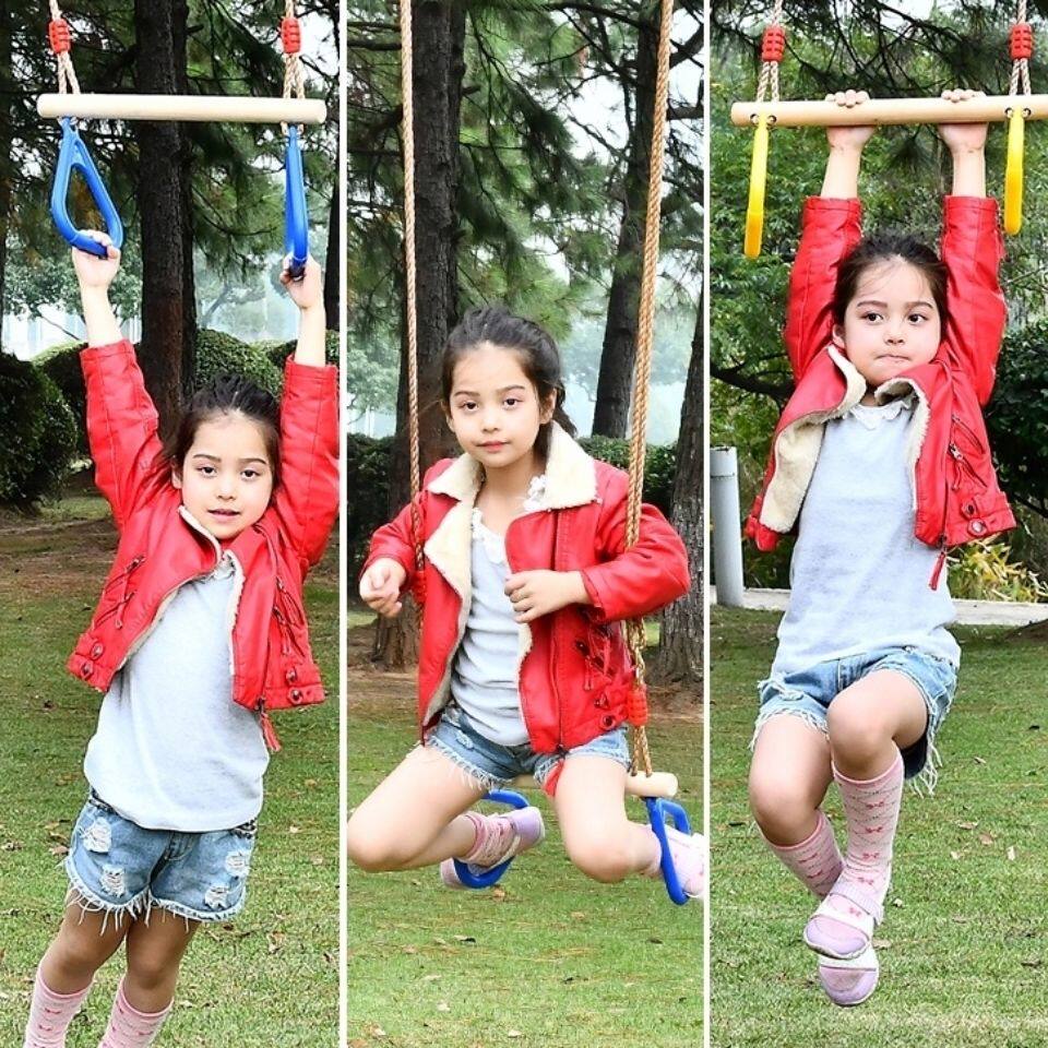 Качели 儿童幼儿园木棒吊环秋千玩具宝宝长高神器体适能室内感觉统合训练器材 OTHER