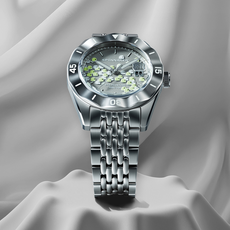 Spinnaker Triangular Sail Fifty Ghost Automatic Mechanical Watch 5170 Seconds Mr. Second Limited Edition Luminous Waterproof