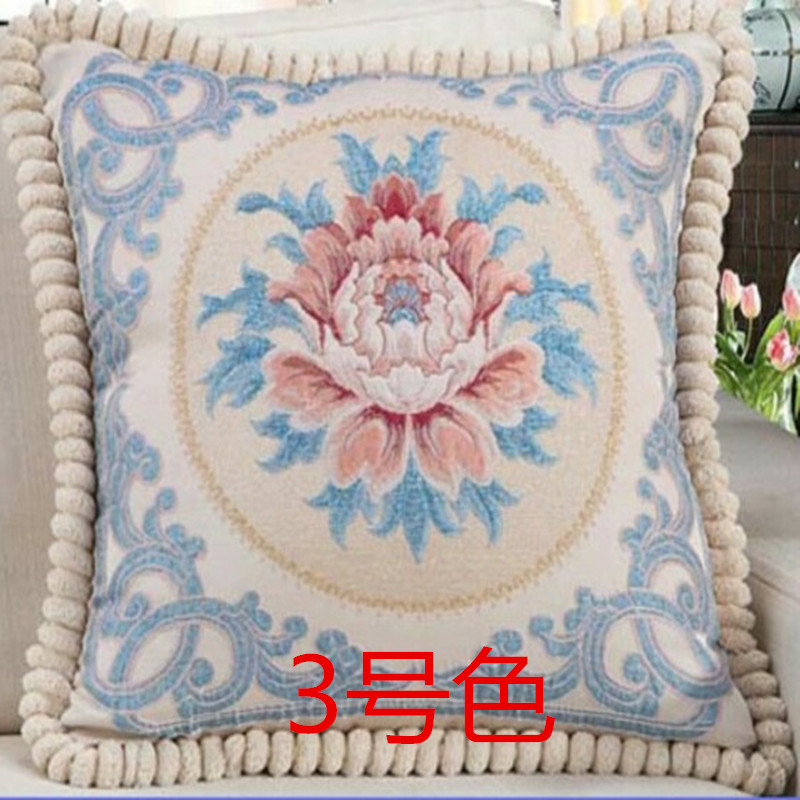 Phong cách châu Âu cao cấp sofa vuông gối gối đầu gối tựa gối xe công ty văn phòng ngủ trưa gối cao su non cho người lớn
