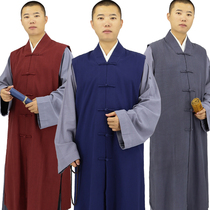 Zhu Yun Autumn and winter monk clothes Linen Garan coat Monk long male monk vest Female Bhikshuni vest