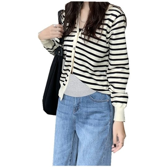 孕妇裤子2025新款秋冬季外穿不勒肚打底裤冬装加绒加厚老爹牛仔裤