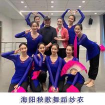 Wuyi Art Library Chinese Classical Dance Costumes Female Dance Gauze Veil Body Rhyme Carrying the Dragon King Shandong Haiyang Yangko Group