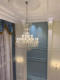 French-Style Villa Duplex Living Room Large Chandelier Crystal Chandelier for Mid-Floor Lobby Designer Apartment Crystal Candle Lamp