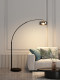 Minimalist Italian-Style Floor Lamp Next to the Sofa in the Living Room, Fishing Lamp, High-End Light Luxury, Simple Bedroom Eye-Protecting Standing Lamp
