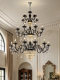 French-Style Light Luxury Crystal Chandelier for Living Room, Duplex Villa, Luxurious and Grand Multi-Layer American-Style High-Ceiling Hall Chandelier
