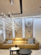 Italian Minimalist Light Luxury Restaurant Crystal Chandelier Starry Sky Firefly Personalized Light Luxury Bar Model Room Long Chandelier