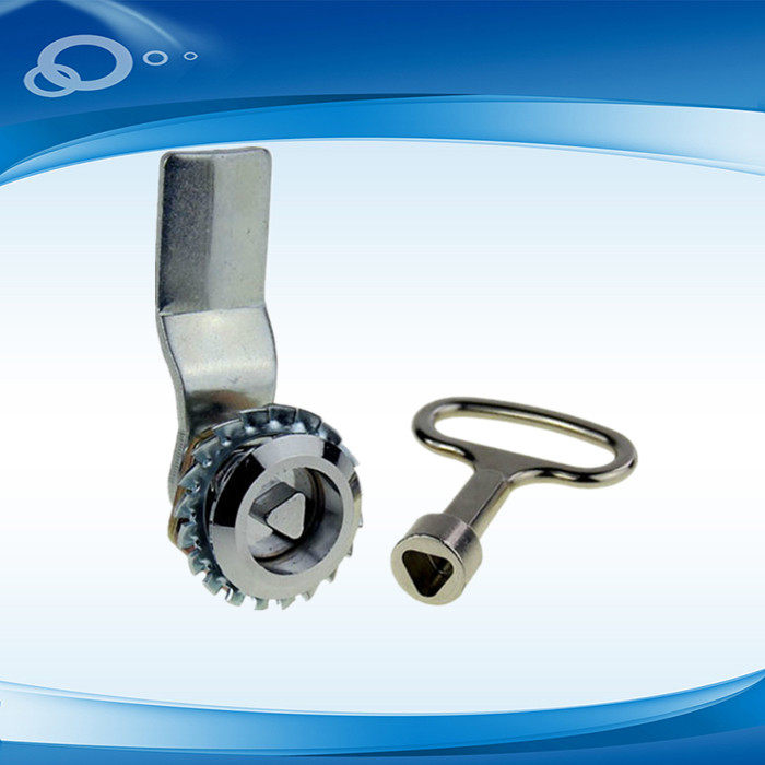 Electrical cabinet lock power distribution cabinet door lock turn tongue lock cylindrical lock triangle key lock garbage bin door lock switch cabinet door lock