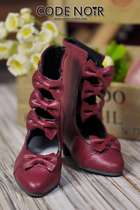 (CODENOiR) Spot free shipping 3 points baby MSD BJD doll shoes – bow boots