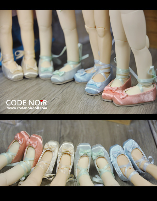 (CODENOiR) Spot 6 points baby YoSD BJD doll shoes – ballet shoes