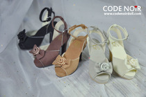 (CODENOiR) spot 3 points girl SD BJD doll high heel shoes-butterfly rose heels
