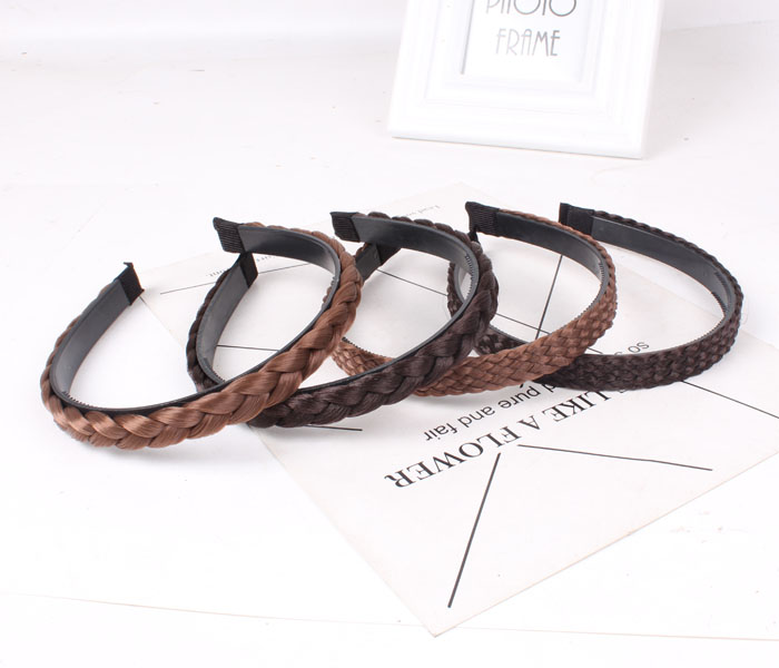 Xoắn braid wig headband đồ trang sức Hàn Quốc non-slip răng headband kẹp tóc bangs kẹp tóc phụ kiện tóc