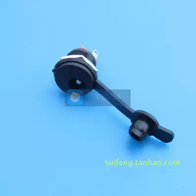 12mm mounting hole DC seat electronic scale DC charging port holder round head with waterproof plug 100 set 2 1 Copper core