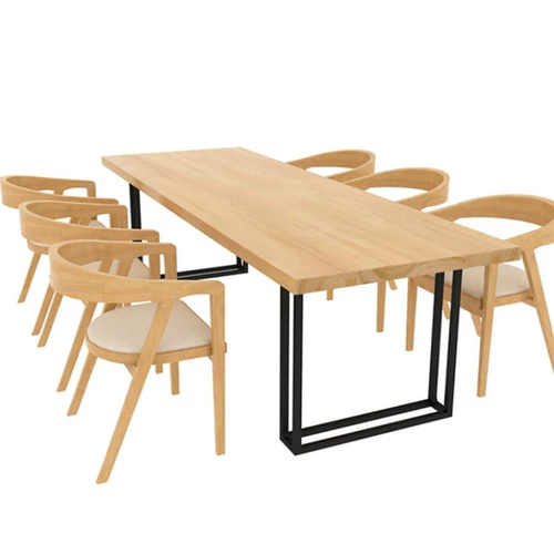 American Loft Desk Solid Wood Simploity, современные длинные столы и стульственные группы конференции, творческий переговоры