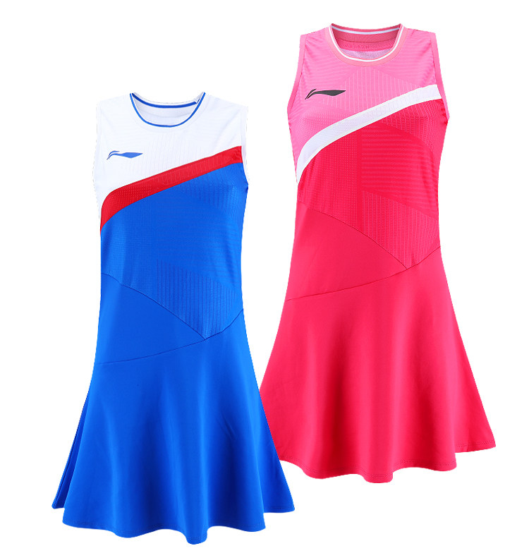 New Li Ning Badminton suit ASKR016 018ASKQ116 women dress Sudiman national team match