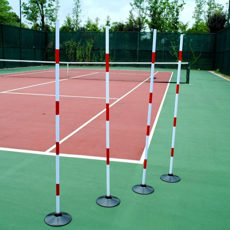 Football training around pole pvc red white marker pole basketball training Around Pole School Class Training Sign Pole-Taobao