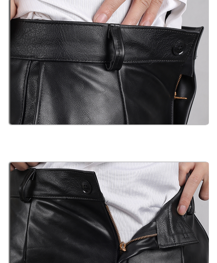 Pantalon cuir homme - Ref 1480389 Image 12