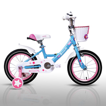 Qi Doll childrens bicycle girl child 3 years old 6 years old princess child 12 14 16 18 inch British style