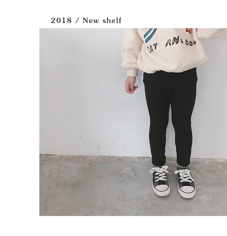 Yiyi baby 2018 trẻ em mới cộng với quần legging nhung mùa thu và quần cotton nữ mùa đông quần bé gái thời trang trẻ em