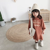 Bé gái mùa thu 2018 phiên bản Hàn Quốc của đầm mới cho bé áo len Yang Wei mùa xuân và mùa thu cho trẻ em váy dài thủy triều váy em bé