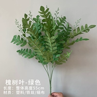 Свето -серая саранча листья (зеленый)