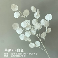 Яблоко листья (белые)