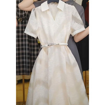 Ocnltiy Gao Leng Yujies beautiful temperament dress womens summer new formal occasion acetate waist skirt