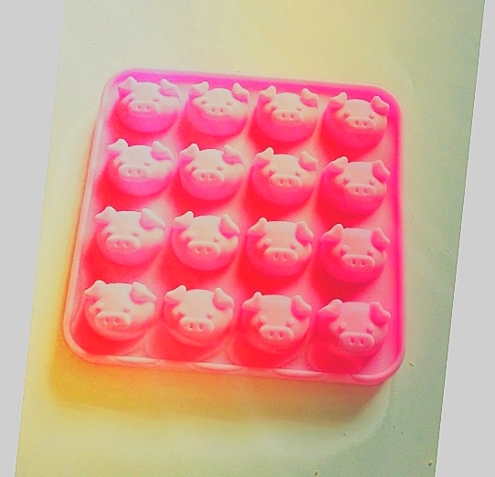 Đầu lợn loạt silicone nướng khuôn bánh khuôn dụng cụ nhà bếp thiết bị DIY mới làm bằng tay lò động vật khuôn silicon