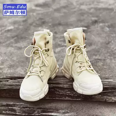 smuedu hiking shoes women's high tube light waterproof non-slip breathable outdoor desert mountaineering wear-resistant sports hiking shoes