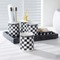 Electric toothbrush holder set toothbrush holder Nordic ins mouthwash cup set storage rack home bathroom