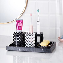 Electric toothbrush holder storage rack rack mouthwash cup set Nordic ins home bathroom sink
