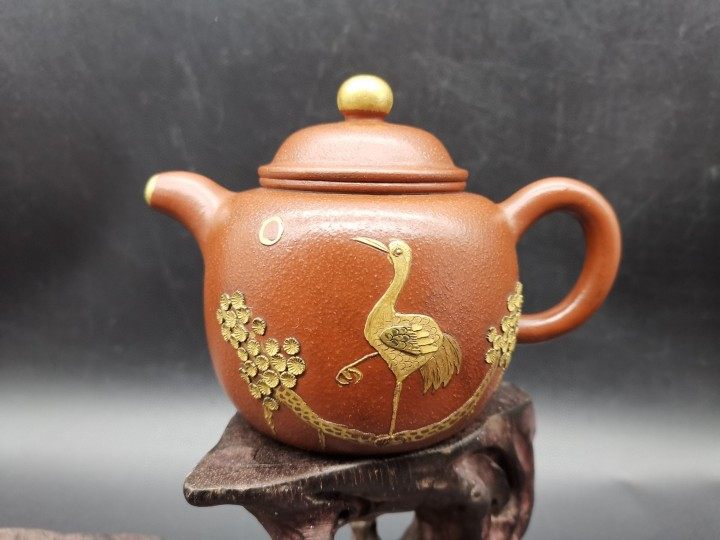 台湾回流紫砂壶全手工原矿老茶壶王新红紫砂壶收藏早期老茶壶收藏品老石