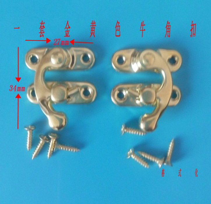Chim và vật tư chim thiết bị chim yến sinh sản hộp phụ kiện khóa tổ hộp khóa sừng móc móc chim nhà khóa thức ăn cho chim