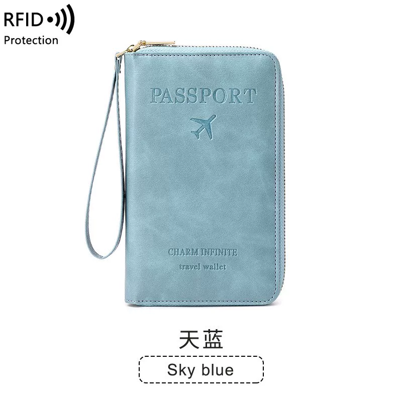 Порт passport чехол для путешествий с застежкой-молнией, защитный держатель паспорта, противоугонный