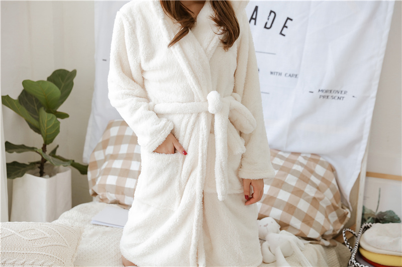 Đồ ngủ Nhật Bản mùa thu đông dày nữ san hô nhung nhung áo ngủ mùa đông nữ mềm mại dễ thương phim hoạt hình Hàn Quốc ngọt ngào của dịch vụ gia đình shop đồ ngủ cao cấp