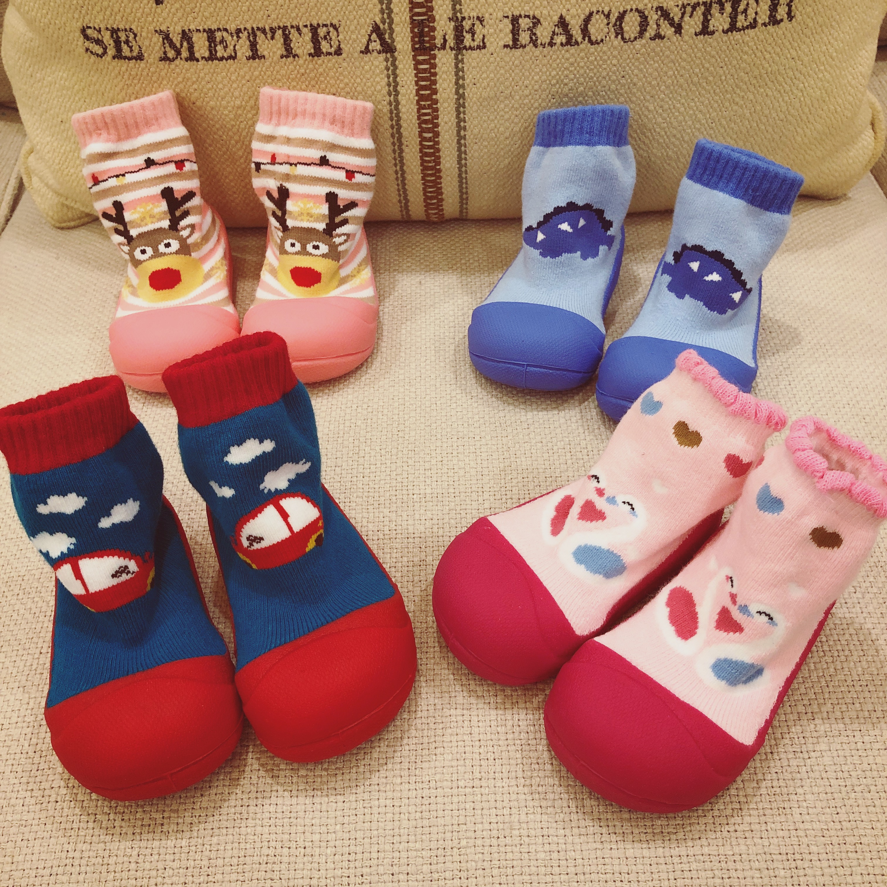 Export original single male and female baby non-slip thickened toddler shoes baby children spring and autumn winter floor socks
