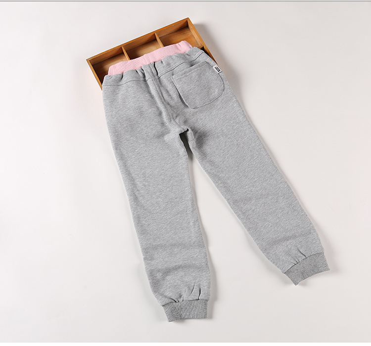 Quần bé gái 2018 thu đông và quần thể thao trẻ em cộng với quần cotton nhung dày cho bé gái Hàn Quốc quần âu quần baggi bé gái