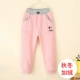 Quần bé gái 2018 thu đông và quần thể thao trẻ em cộng với quần cotton nhung dày cho bé gái Hàn Quốc quần âu quần legging cho bé gái