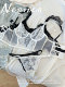 Nerner Lolita ແບບ French suspender sexy bra embroidered exquisitely lace ultra-thin very fairy outerwear for women