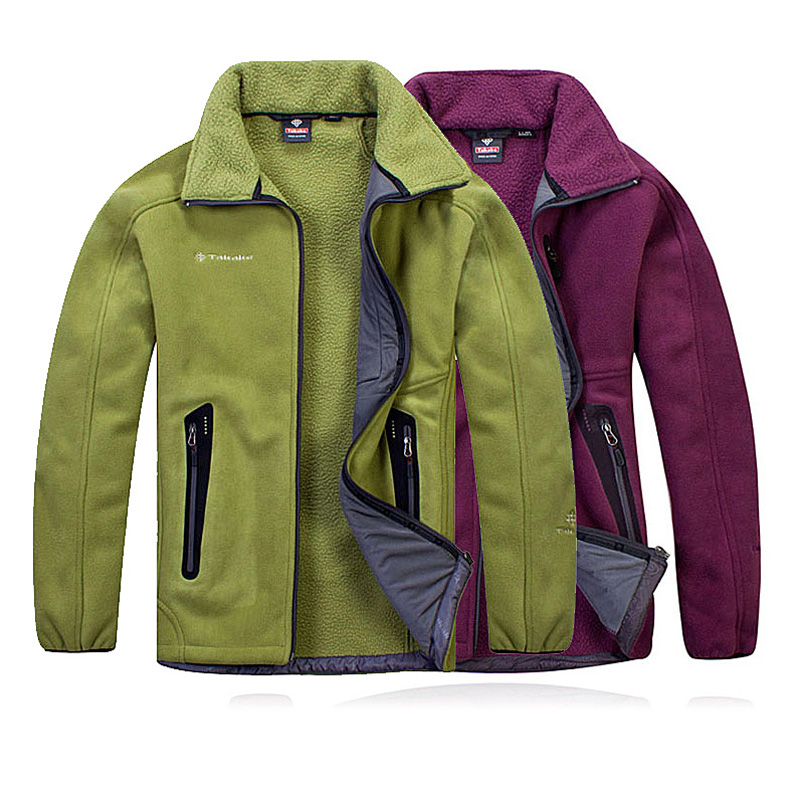 2021 outdoor fleece jacket cardigan jacket fleece thickened warm liner windproof stand collar loose large size