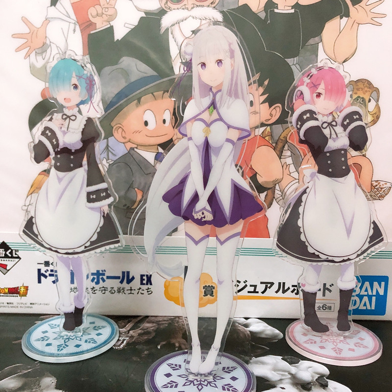 【Official】Re0: Starting Life in Another World Acrylic Stand - Emilia & Rem Merchandise