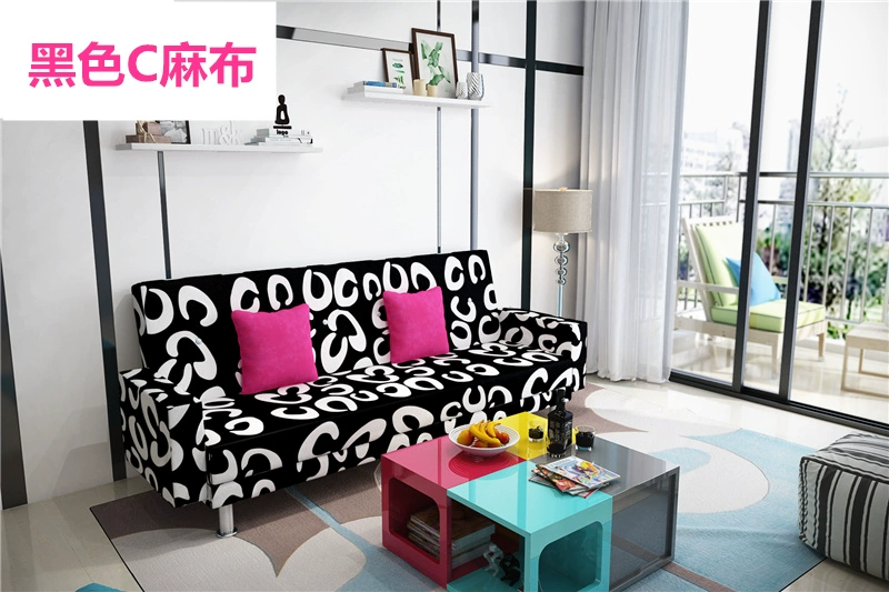 sofa vải hiện đại nhà đơn hộ gia đình sau ba đơn giản nhỏ quán cà phê thời trang phần nhỏ bốn người - Ghế sô pha