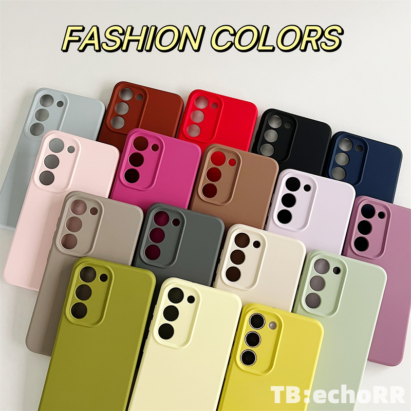 Suitable for Samsung S24Ultra Phone Case, Liquid Skin Feel, Matte, Delicate, S23Plus S23 22Ultra S24 S22, Solid Color, Full Coverage, Anti-Drop, Soft Gel Protective Case