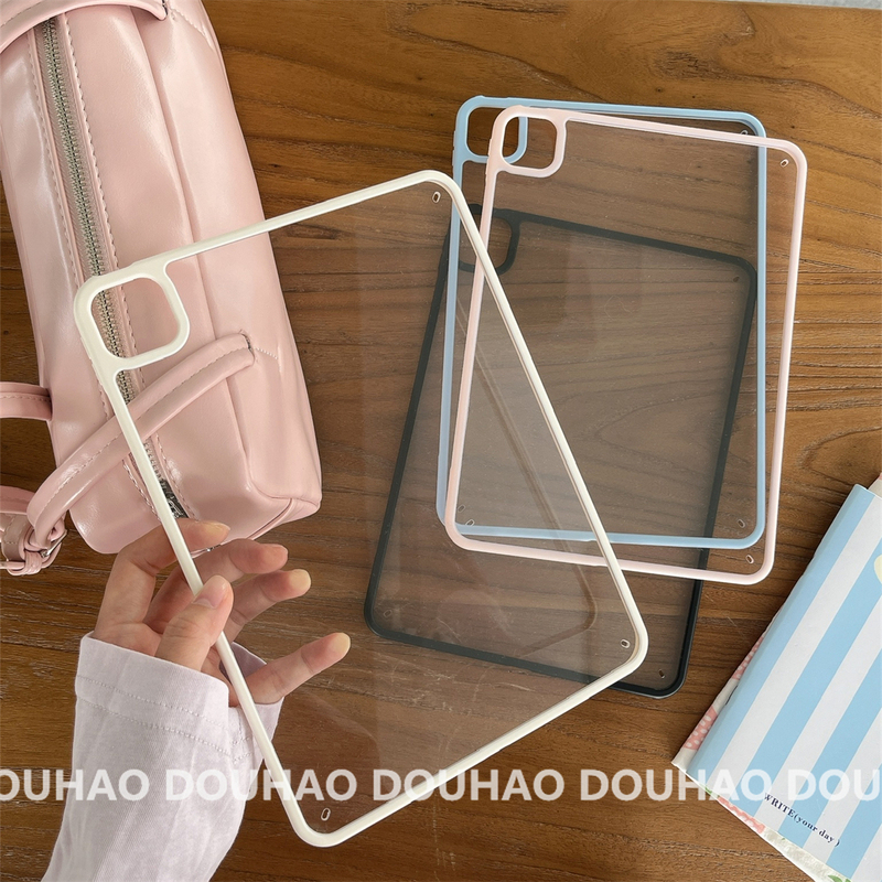 Suitable for iPad Pro Tablet Protective Case, Transparent 11/10/9/8/7 Hard Bottom, Air5 Soft Edge, 4 Simple, Mini6 Light Luxury, ins Style, Japanese and Korean Full-Cover Anti-Drop Protective Case Suitable for iPad Pro Tablet Protective Case, Transparent 11/10/9/8/7 Hard Bottom, Air5 Soft Edge, 4 Simple, Mini6 Light Luxury, ins Style, Japanese and Korean Full-Cover Anti-Drop Protective Case