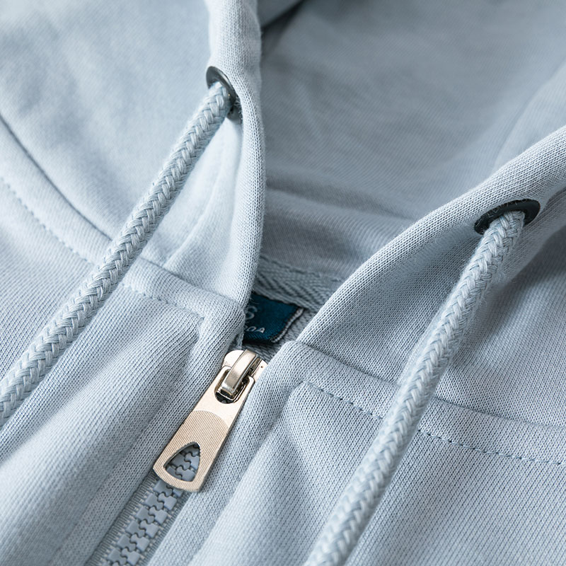 Unexpected good foggy blue heavy pound cardio-hoodie sweatshirt loose 100 lap blouse jacket spring and autumn men and women